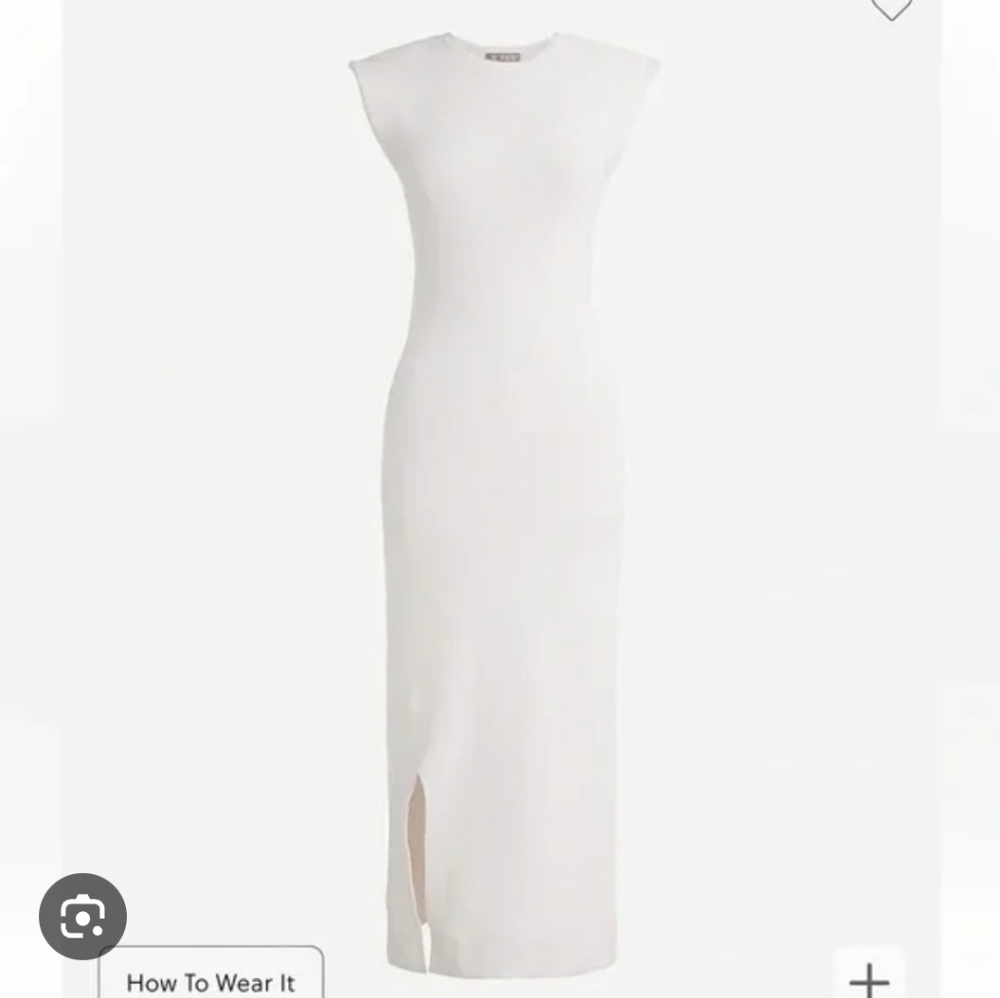 J.CREW Sleeveless Sweater Dress in Stretch Viscose Blend - White Size S NWT